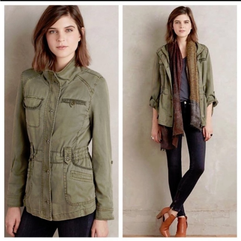 Anthropologie Marrakech, gray utility jacket size S